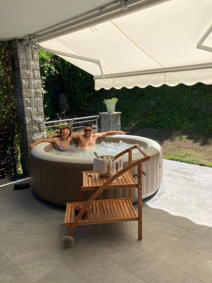 Armonie Del Lago - Lakeview Retreat With Private Garden, Pool & Jacuzzi Бавено Екстериор снимка